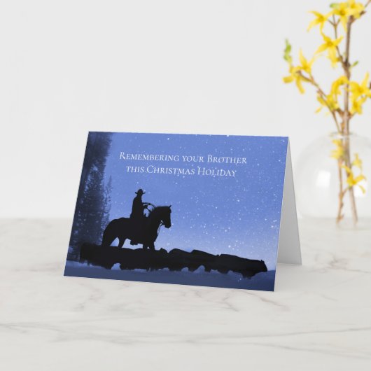 クリスマス・ホリデーに行われるブラザーの記憶 カード (黄色い花)