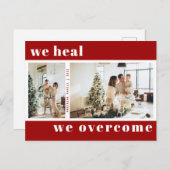 クリスマス・ホリデーの写真を乗り越えて癒す ポストカード (正面/裏面)