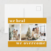 クリスマス・ホリデーの写真を乗り越えて癒す ポストカード (正面/裏面)