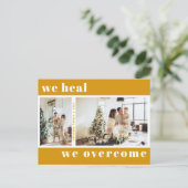 クリスマス・ホリデーの写真を乗り越えて癒す ポストカード (スタンド正面)