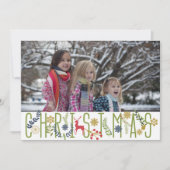 クリスマス・ホリデーの写真カード シーズンカード (正面)