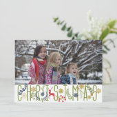 クリスマス・ホリデーの写真カード シーズンカード (スタンド正面)