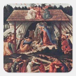 クリスマス・ホリデーの子供向け本 スクエアシール