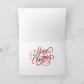 クリスマス/ホリデーアメリカンウッドイメージフラグ8 シーズンカード (内部)