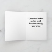 **クリスマス**ホリデーカードで双子へ シーズンカード (内部)