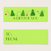 クリスマス |ホリデーギフトラベル (正面&裏面)