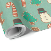 クリスマス/ホリデークッキー ラッピングペーパー (ロールコーナー)