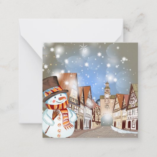 クリスマス/ホリデーシーズンおめでとう ノートカード (正面)