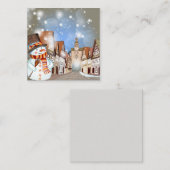 クリスマス/ホリデーシーズンおめでとう ノートカード (正面/裏面)