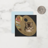 クリスマス/ホリデーシーズンおめでとう 猫 ノートカード (正面/裏面インサイチュ)