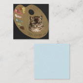 クリスマス/ホリデーシーズンおめでとう 猫 ノートカード (正面/裏面)