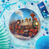 クリスマス/ホリデートレイン表現紙プレート ペーパープレート (パーティー)