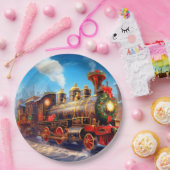 クリスマス/ホリデートレイン表現紙プレート ペーパープレート (パーティー)