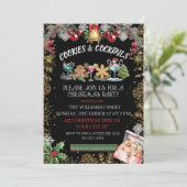 クリスマス・ホリデーパーティー（カクテル＆クッキー） シーズンカード (スタンド正面)