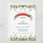 クリスマス/ホリデーパーティー,フェスティバルグリーンリー 招待状 (正面)