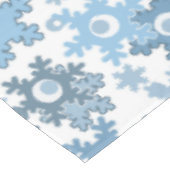 クリスマス・ホリデーフェスティバル冬の雪の結晶が明るい テーブルクロス (アングル)