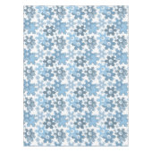 クリスマス・ホリデーフェスティバル冬の雪の結晶が明るい テーブルクロス (正面)