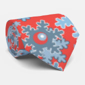 クリスマス・ホリデーフェスティバル冬の雪の結晶が明るい ネクタイ (ロール)