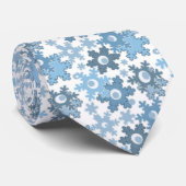 クリスマス・ホリデーフェスティバル冬の雪の結晶が明るい ネクタイ (ロール)