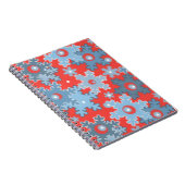 クリスマス・ホリデーフェスティバル冬の雪の結晶が明るい ノートブック (右側)