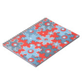 クリスマス・ホリデーフェスティバル冬の雪の結晶が明るい ノートブック (左側)