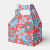 クリスマス・ホリデーフェスティバル冬の雪の結晶が明るい フェイバーボックス (裏面サイド)