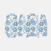 クリスマス・ホリデーフェスティバル冬の雪の結晶が明るい フェイバーボックス (折り畳みなし)