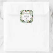 クリスマス・ホリデーベーキングスピリッツ明るく愛 スクエアシール (バッグ)