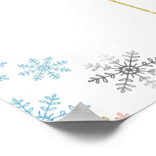 クリスマス・ホリデー性別が投票委員会を明らかにする ポスター (角)