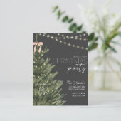 クリスマス、ホリデー招待状、ホリデーパーティー、 ポストカード (スタンド正面)