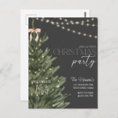 クリスマス、ホリデー招待状、ホリデーパーティー、 ポストカード (正面/裏面)