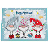 クリスマス/ホリデー格言ギフトトート ラージペーパーバッグ (正面)