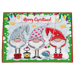 クリスマス/ホリデー格言ギフトトート ラージペーパーバッグ