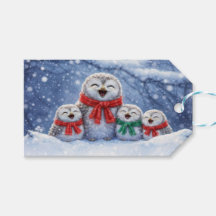クリスマス ホリデー かわいいフクロウ