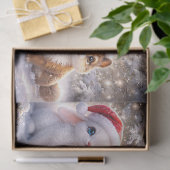 クリスマス ホリデー かわいい 森の動物たち 薄葉紙 (ギフト)