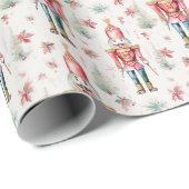 クリスマス・ホリデー・くるみ割りパターン ラッピングペーパー (ロールコーナー)