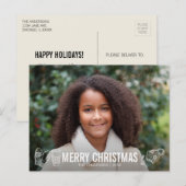 クリスマス ホリデー エッセンシャル フォト ポストカード (正面/裏面)