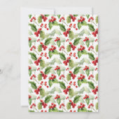 クリスマス ホリデー カクテル パーティーを祝おう 招待状 (裏面)