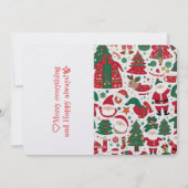 クリスマス ホリデー カード (裏面)