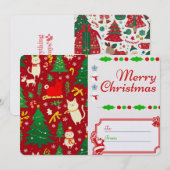 クリスマス ホリデー カード (正面/裏面)