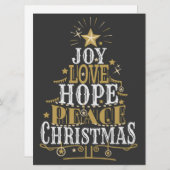 クリスマス ホリデー カード (正面/裏面)