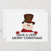 クリスマス ホリデー カード (正面/裏面)