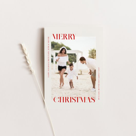 クリスマス ホリデー カード フォト付き