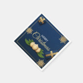 クリスマス ホリデー カード, メリークリスマス カード スタンダードカクテルナプキン (角)