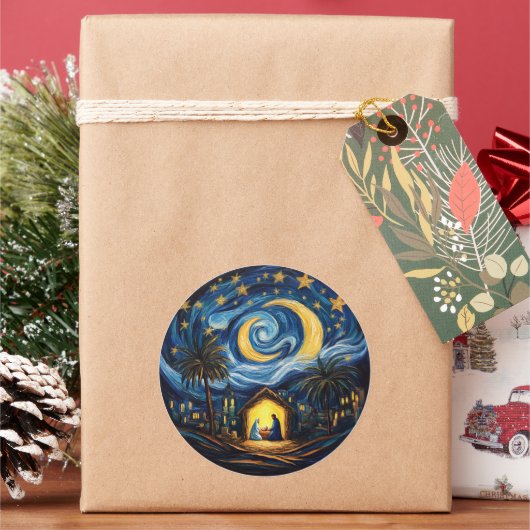 クリスマス ホリデー キリスト教の降誕祭 ラウンドシール (クリスマス)