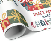 クリスマス・ホリデー・ギフトまで開カラフルかない ラッピングペーパー (ロールコーナー)