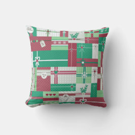 クリスマス・ホリデー・ギフトモザイク クッション
