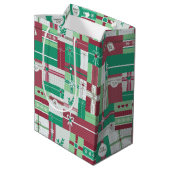 クリスマス・ホリデー・ギフトモザイク ミディアムペーパーバッグ (裏面アングル)