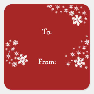 クリスマス・ホリデー・ギフト・シール スクエアシール