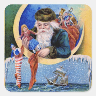 クリスマス・ホリデー・ギフト・シール スクエアシール